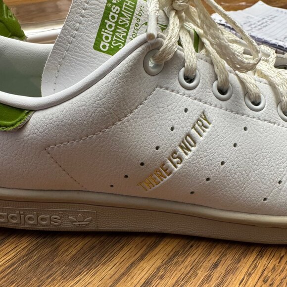 Adidas Stan Smith Yoda Primegreen White Green Sneakers Mens 8.5 Lace-Up - Picture 16 of 16